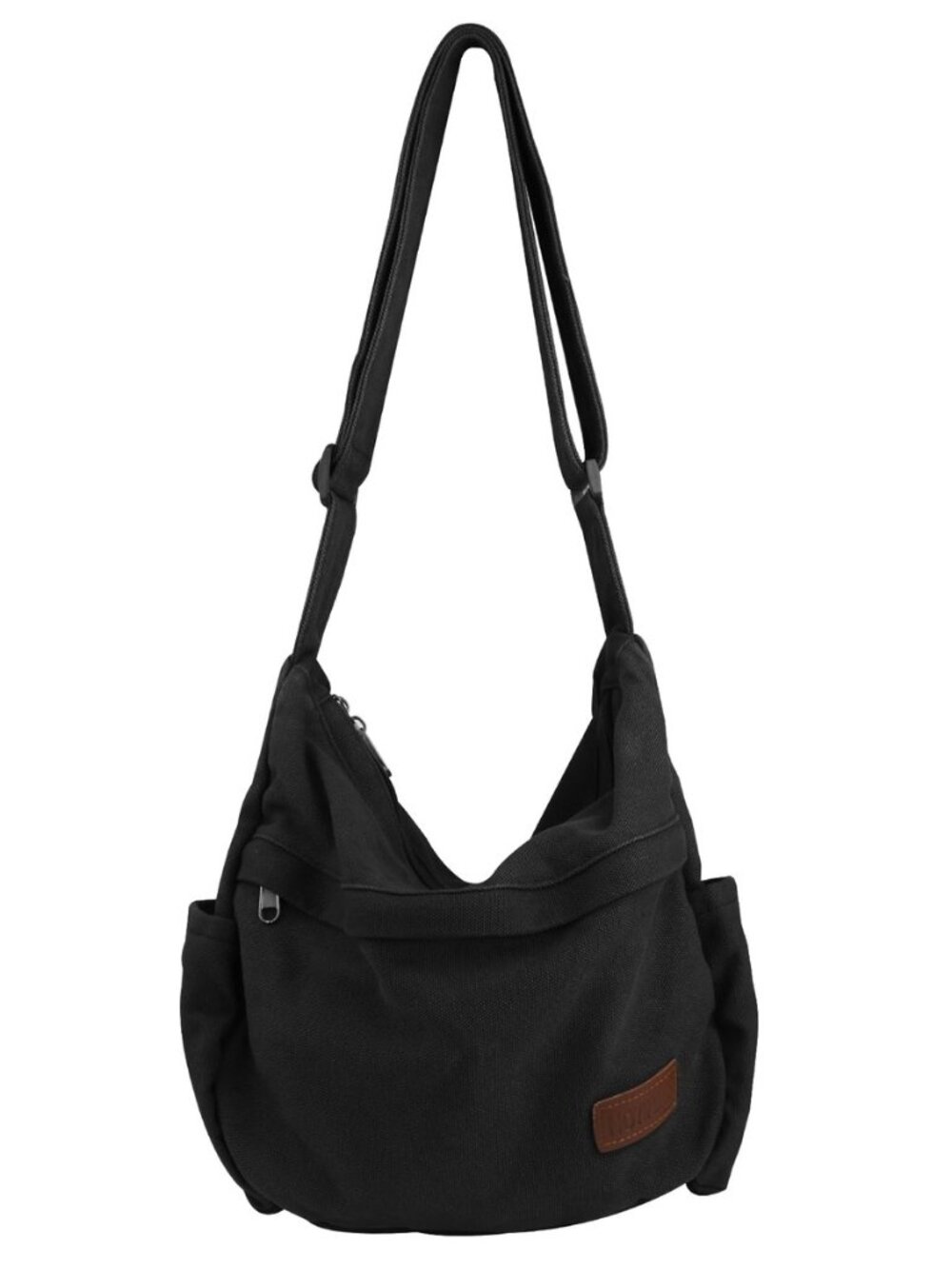 Large Canvas Messenger Bag with Multiple Pockets for Men and Women, Crossbody